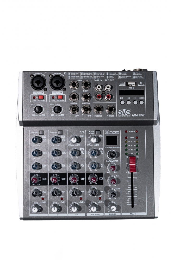 SVS Audiotechnik mixers AM-6 DSP Микшерный пульт аналоговый, 6-канальный SVS Audiotechnik mixers